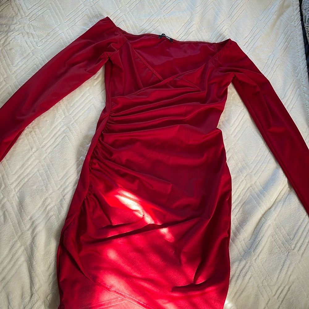 Mini strapless dress for women
